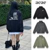 2026 Womens Casual Cotton Blend Jacket Letter Print Stand Collar Loose Fit Outdoor Coat