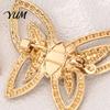 Romantic Butterfly Brooch Women Hollow Brooch, Golden Decorative Badge Clothing Accessory Pin, Sweater Cardigan Coat Dress Jewelry Accessories