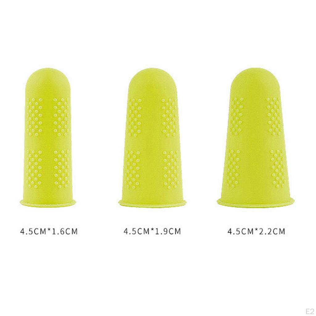 3 Pieces Finger Thumb Cots Protector Sleeve for Worker Sculpturing Silicone