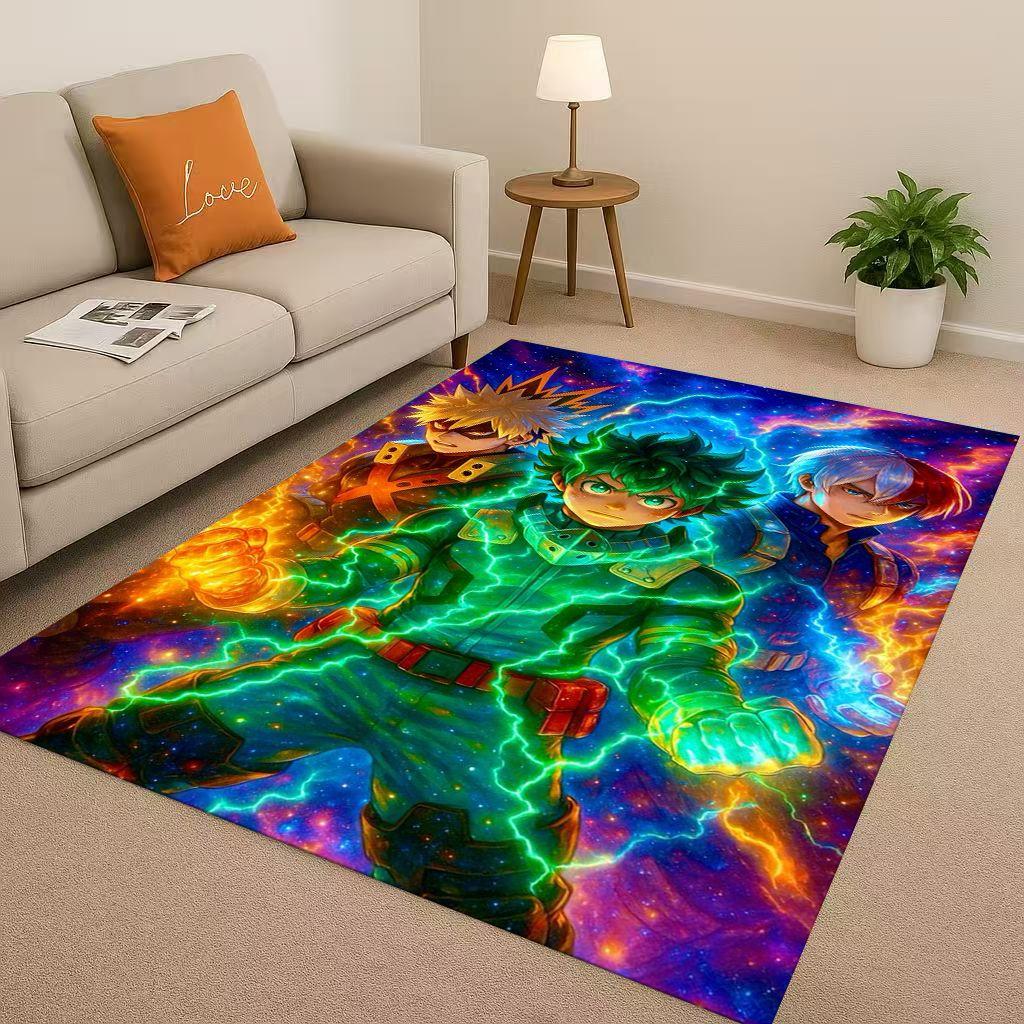 Anime My Hero Academia Bakugou Deku Kreskówka Salon Antypoślizgowy Dywanik Dywan do Sypialni Pokoju Zabaw Sofa, Dekoracja Domu Wycieraczka