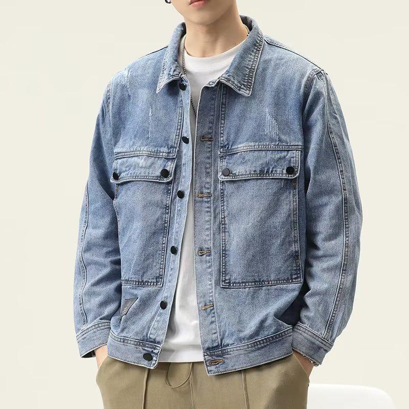 Men's Korean Style Denim Jacket - Spring/Autumn Trendy Casual All-Match for Teen Students