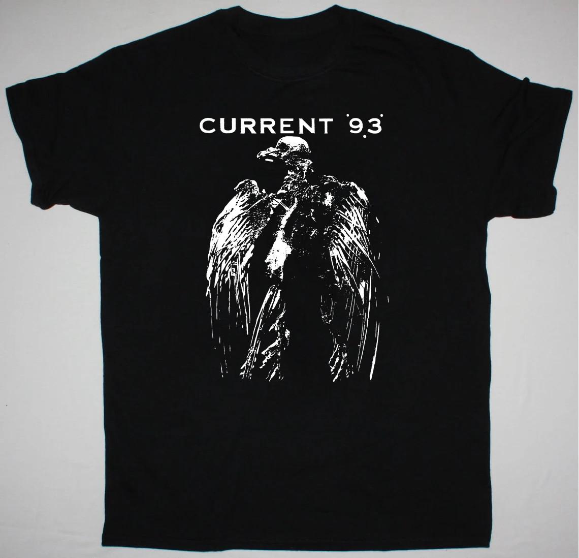 Current 93 Подарок для друзей Черная футболка Топы Футболка Хлопок Все размеры S