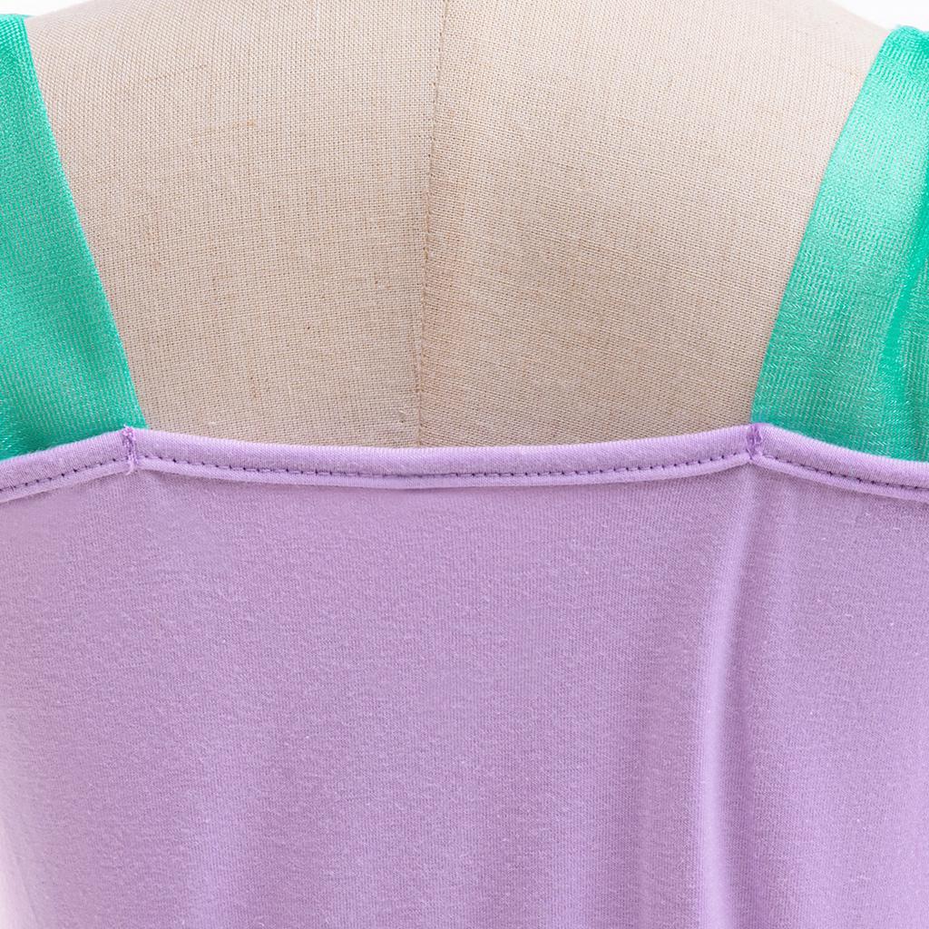 Little Mermaid Ariel Princess Costume For Girls Purple Carnival Cosplay Birthday Party Mermaids Dress Christmas Children Clothes