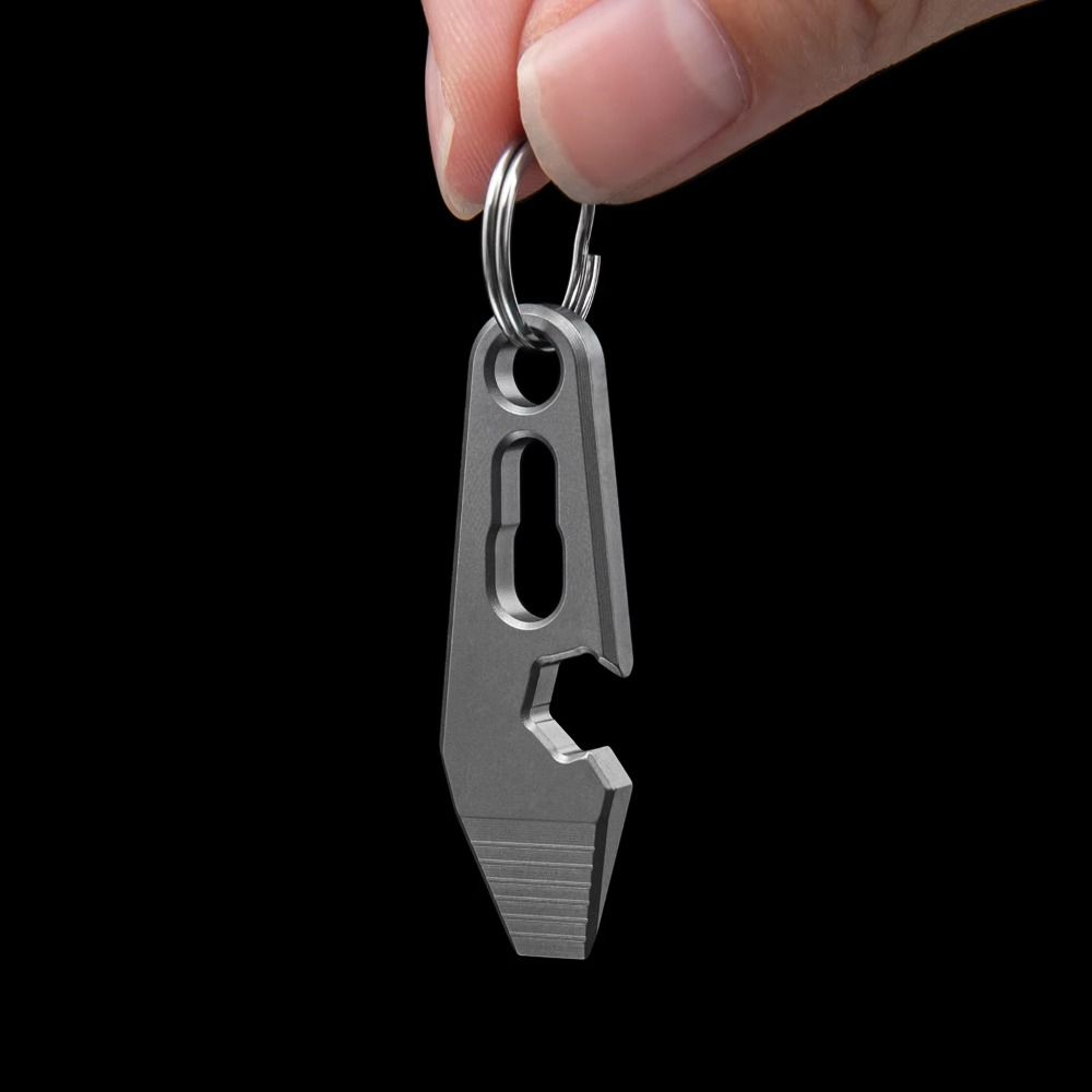 Titanium Zinc Zinc Alloy Mini Pry Bar Durable Small Tools Hexagon Wrench Keychain Pendant Outdoor Multitool