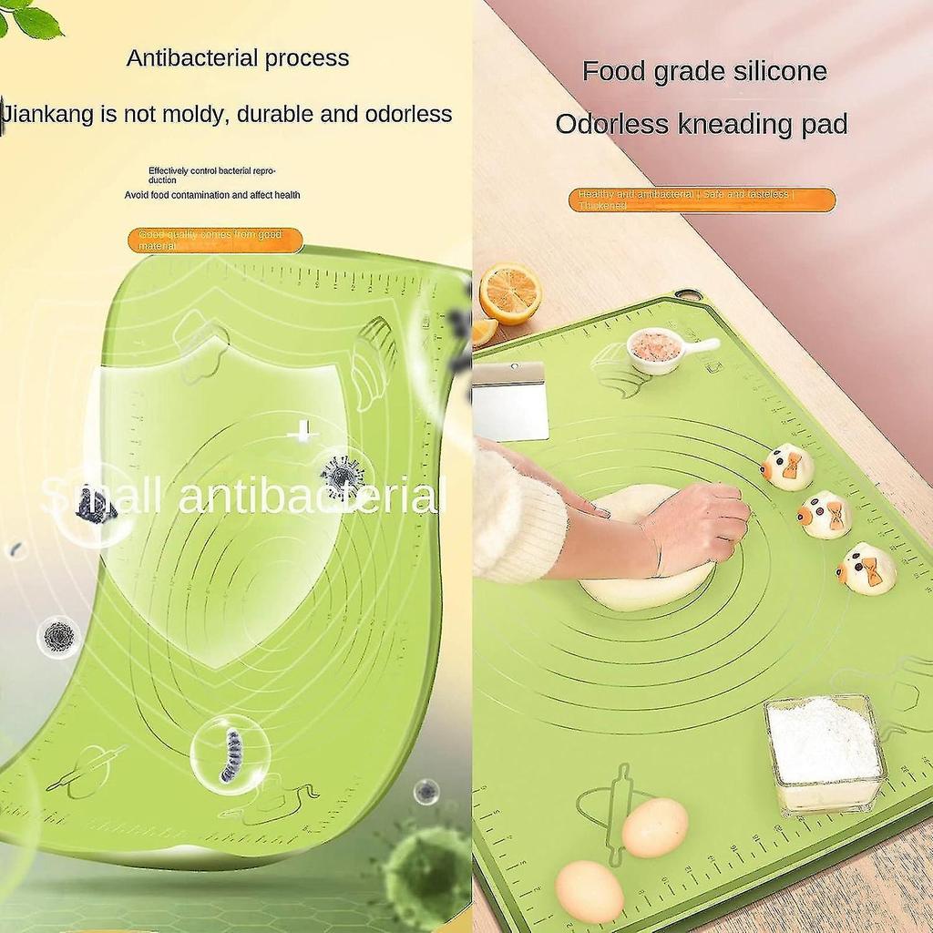 Silicone Mat Dough Bread Baking Mat Kitchen Large with Dough Cutter & Rolling Pin Pack of 3