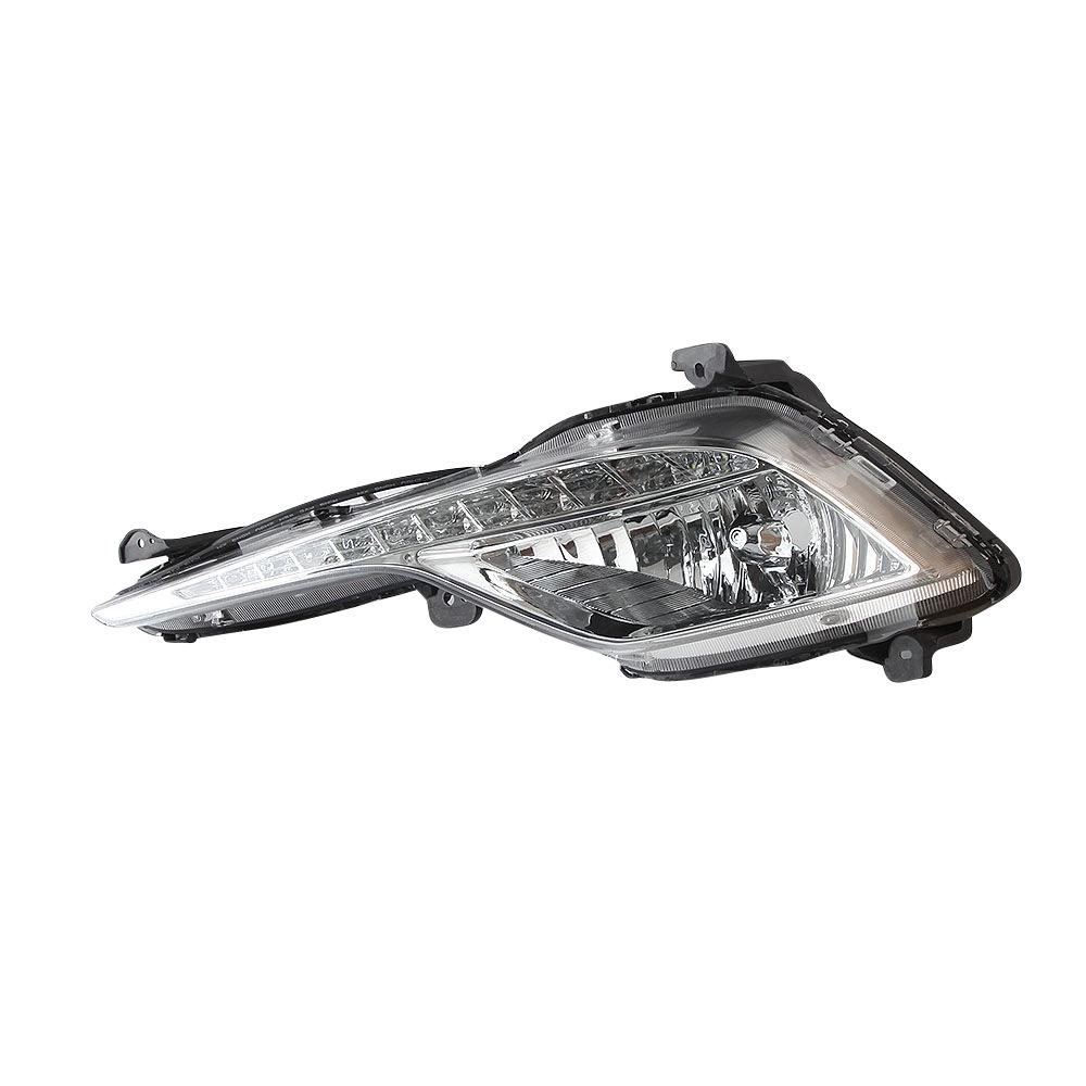 Compatible Sonata 8th Gen LED Daytime Running & Fog Lights Assembly for 2013/14/15 Models.