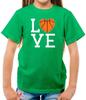 Love Heart Basketball - Kids T-Shirt - Player Basket Ball Fan Equipt