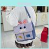 Adorable Plush Animal Pattern Handbag For Girls Spacious Commuting And School Use