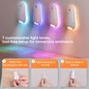 ABS material sensor-activated floor edge light (7 colors), snap-on installation. Nighttime sensor lighting, suitable for stairs/bathrooms/bedrooms.