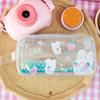 Shiny Pencil Case Transparent PVC Makeup Bag Waterproof Travel Cosmetic Bag Glitter Sequin Pouch for Pens Makeup Brushes