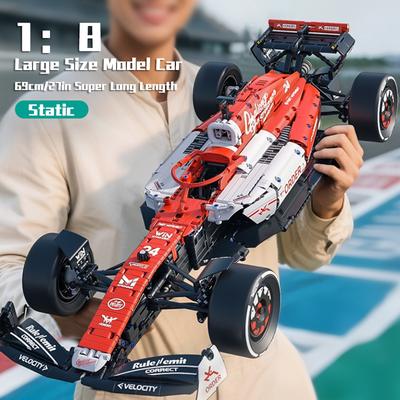 Non-Toxic Toylinx 1768-Pieces Diy Racing Car Building Block Model Set Made Of High-Quality Abs Suitable For Valentine'S Day/Birthday Gifts