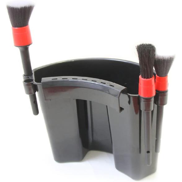 Car Detailing Bucket Organizer - Portable Auto Wash Tool Hanger, Black