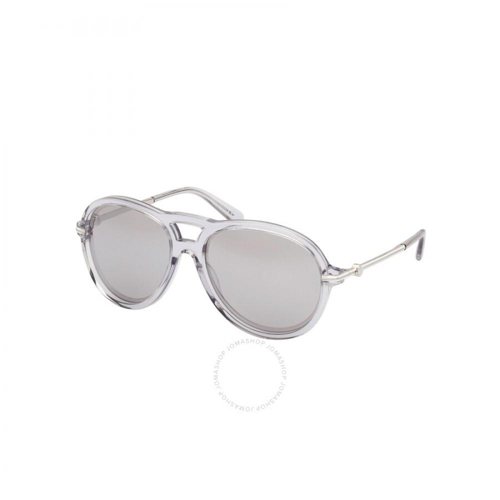 

Moncler Peake Smoke Mirror Pilot Men s Sunglasses ML0288 20C 60