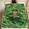 1Pc Magical power Print Flannel Blanket, High quality Comfortable for All Seasons, Home Decor, Warmth and Comfort, Perfect for Christmas Gifts