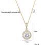 Women's Sunflower Zircon Flower Pendant, Purple Niche Design, Temperament Titanium Steel Necklace