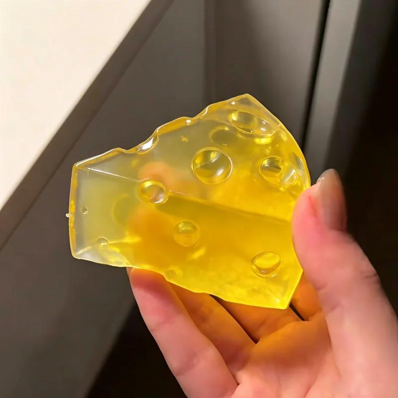 Maltose Squishy Honig Käse Fidget Sensorisches Spielzeug Langsamer Aufstieg Mochi Käse Kneten Anti-Stress Ungiftige Spielzeuge Für ADHS Geschenk