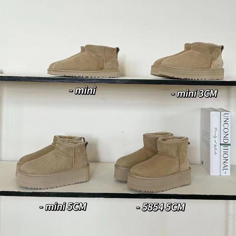 Sheepskin integrated snow boots basic women's winter cotton shoes piled thickened cotton boots