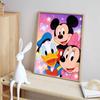 Disney Diamond Art Painting Kit Mickey Donald Minnie Wall Decor Handmade Gift for Fans