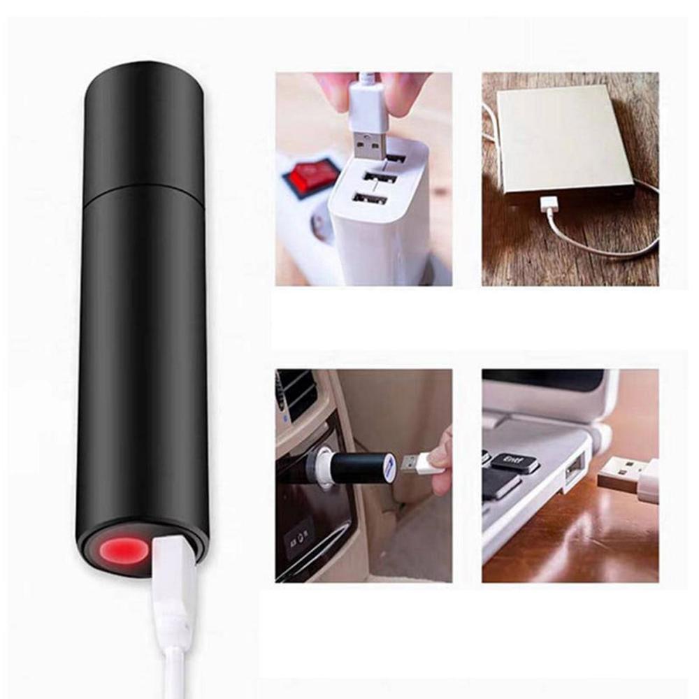 Mini Strong Light Flashlight USB Charging Aluminum Alloy Flashlight Super Bright LED Beads Adjustable Focus Long RangeFlashlight