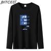 BITCED Men's Spring and Autumn Slim Trend Long-sleeved T-shirt Versatile O-neck Bottoming Shirt