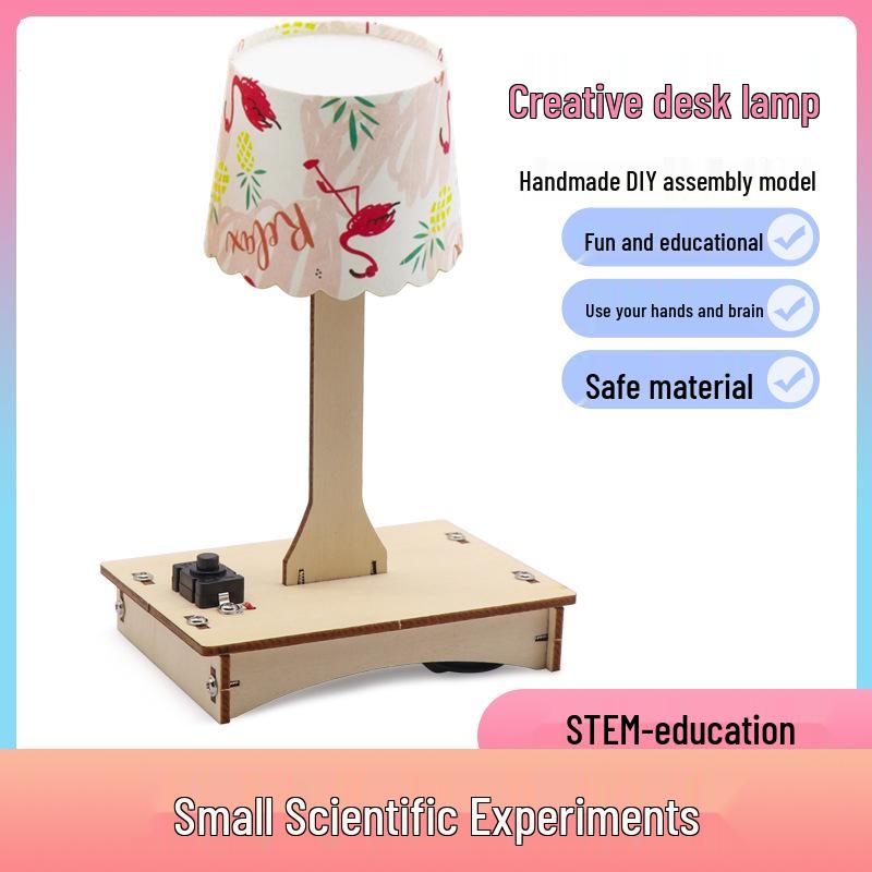 DIY Wooden Desk Lamp Kit for School Science Projects Wooden Small Desk Lamp