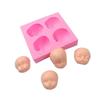 Cute Doll Human Body Silicone 4 Cavities Cake Decoration Fondant For Candy Chocolate Craft Dough Flower Paste Resin Plaster