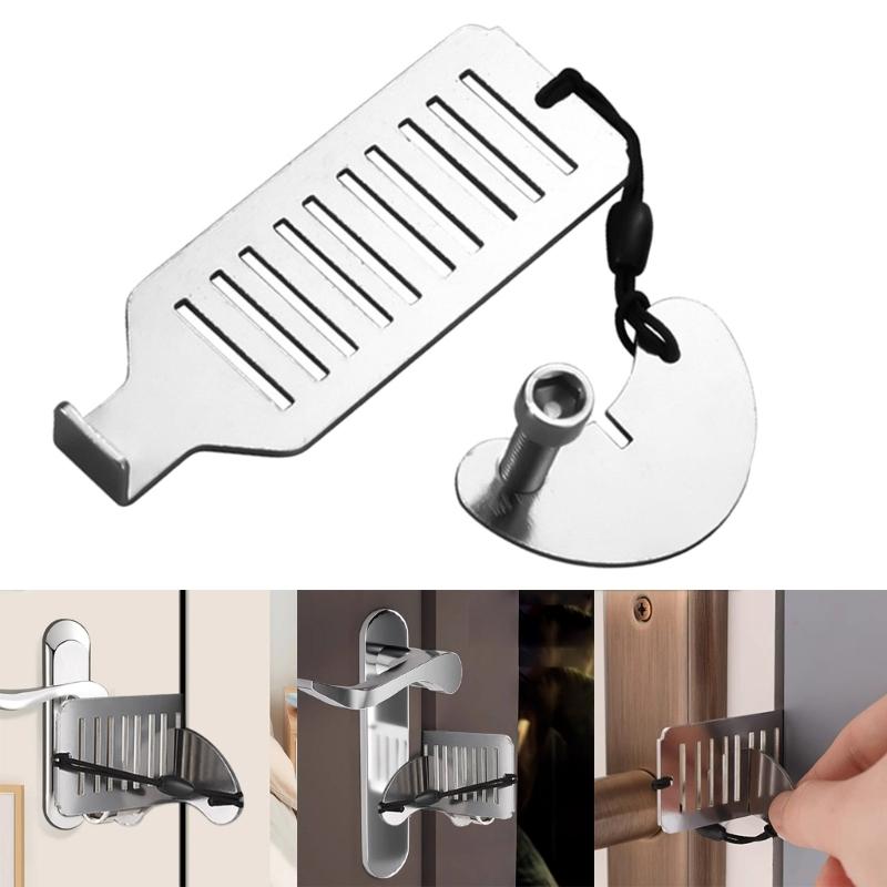 Upgrades Steel Portable Door Stoppers Easy To Install Door Holder Safety Door Jammers for Homes Office & Travel Safety