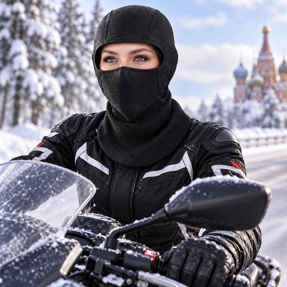 Thick Fabric Winter Balaclava Mask Warm Lining Cycling Helmet Liner Cold Weather