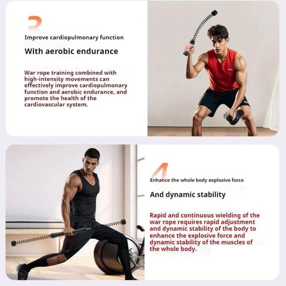 Replacement Spring Gym Battle Rope Stainless Steel Arm Strength Rope  Fitness Equipment