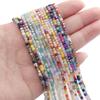 180Pcs Glass Surface Square Lnterval Bead For DIY Bracelets Necklaces Jewelry Making