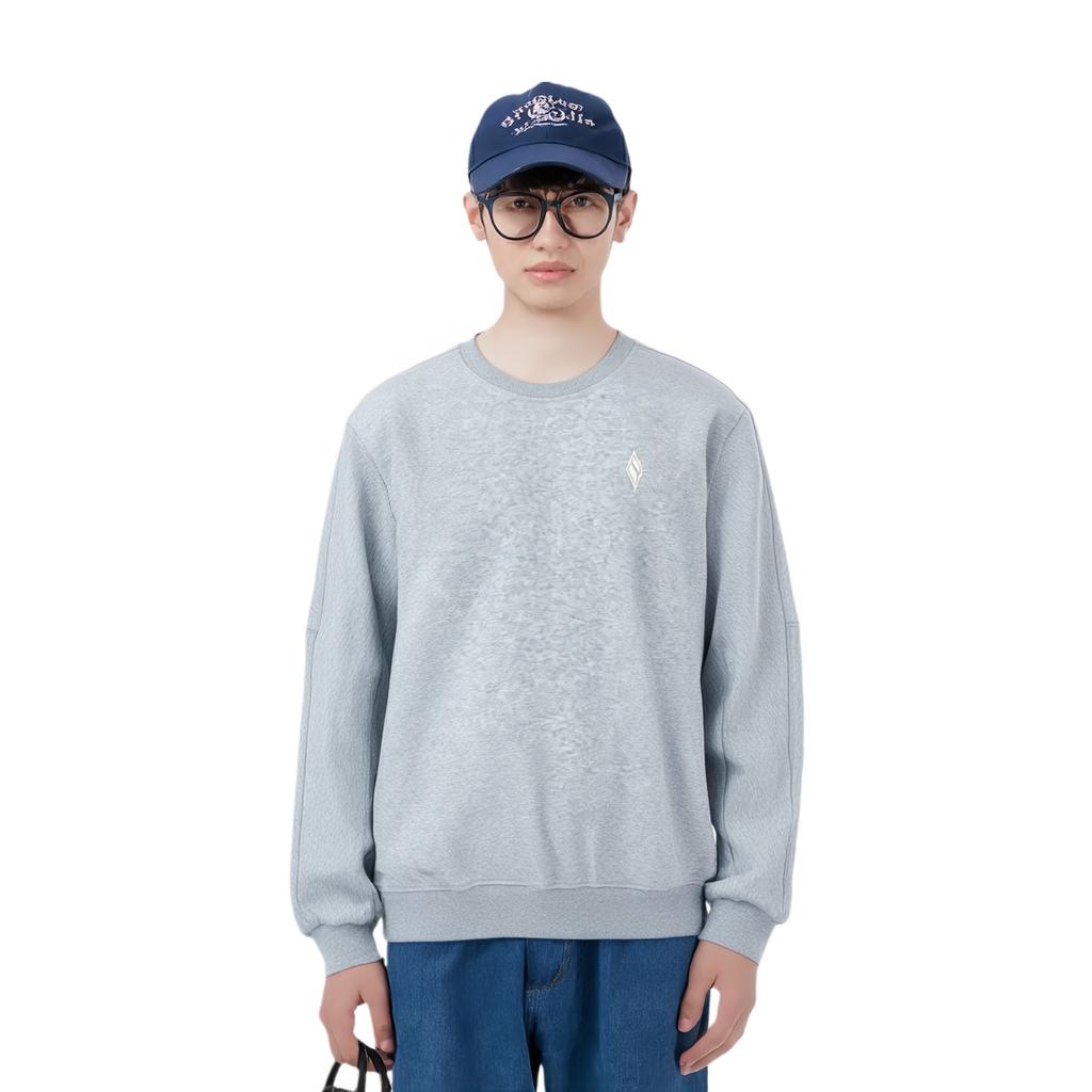Skechers Sports Lifestyle Series Loose Fit Drop Shoulder Soft Comfortable Sweatshirt Men Sweatshirt Mixed-Gray L124M034-046J