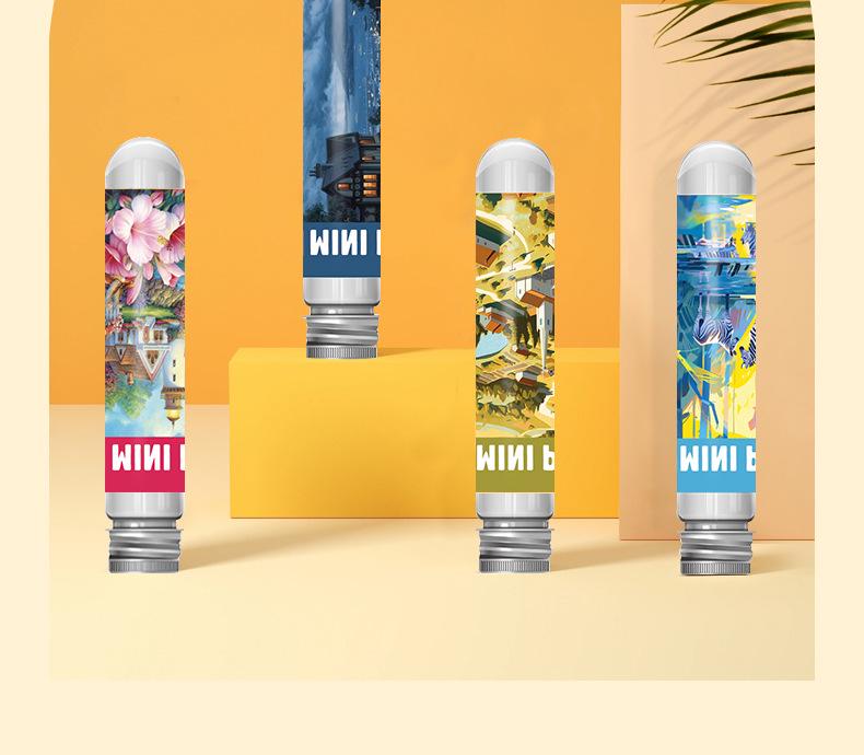 Mini Puzzle Tub de Test 150 de Piese - Design Pictură în Ulei pentru Decompresie Adulți