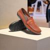 Single-layer Imitation Leather Hollow Driver Driving Men's Shoes Breathable Casual Leather Shoes Summer Hole Shoes