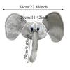 Long Trunk Plush Animal Hat Large Ears Cartoon Costume Cap Funny Kids Plush Elephant Hat  Easter