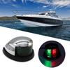 LED Boat Navigation Light Red and Green Marine Navigation Light Boat for Pontoon Yacht  12V Silver Plated Frame