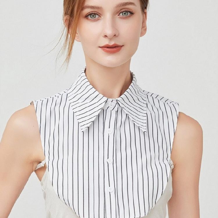 Fashion Versatile Wristband and Detachable Collar Set Shawl Versatile Lapel Detachable Collar Shawl for Dress Shirt