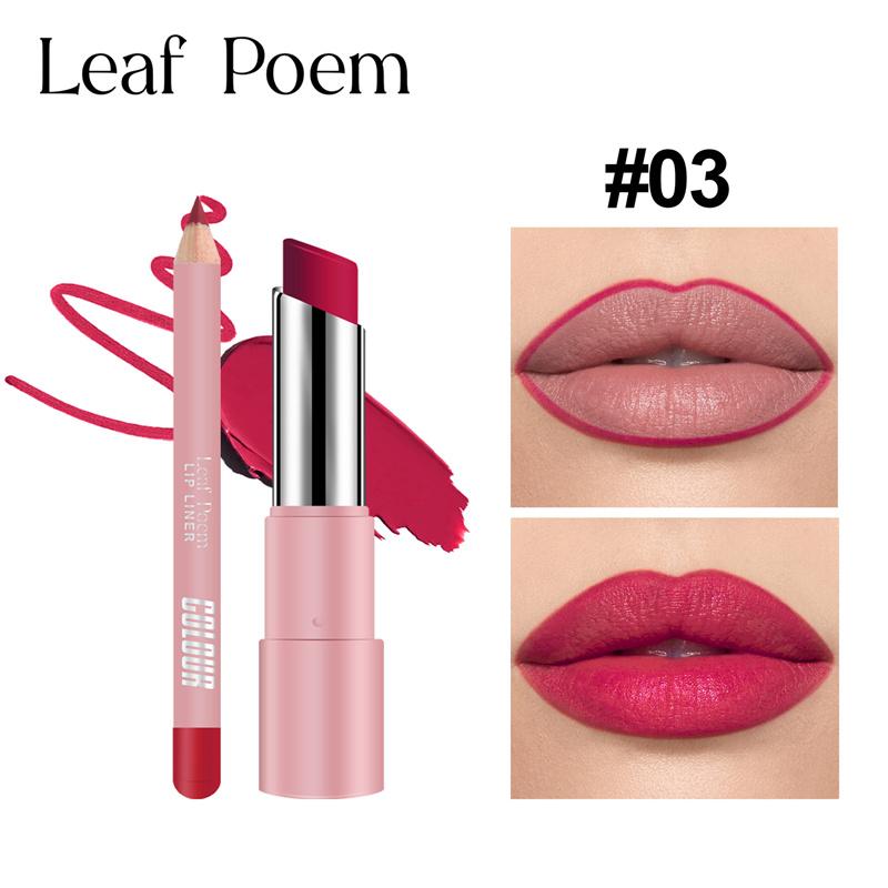 Lipliner Pencil Lipstick Set Matte Nude Red Contour Tint Lipstick Long Lasting Non-stick Cup Lipliner Makeup Lip Stain