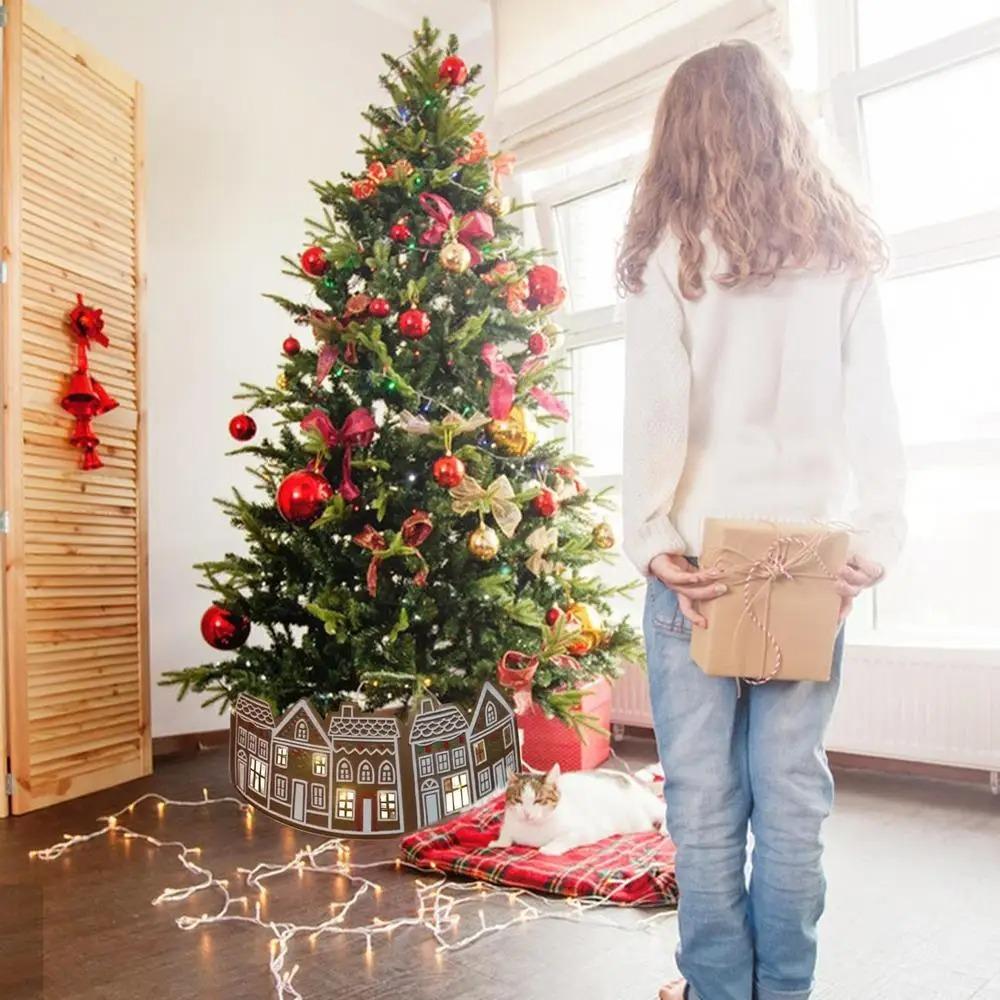 Christmas Ornaments Christmas Tree Cover Skirt LED Xmas Tree Base Decorative  Holiday Supplies