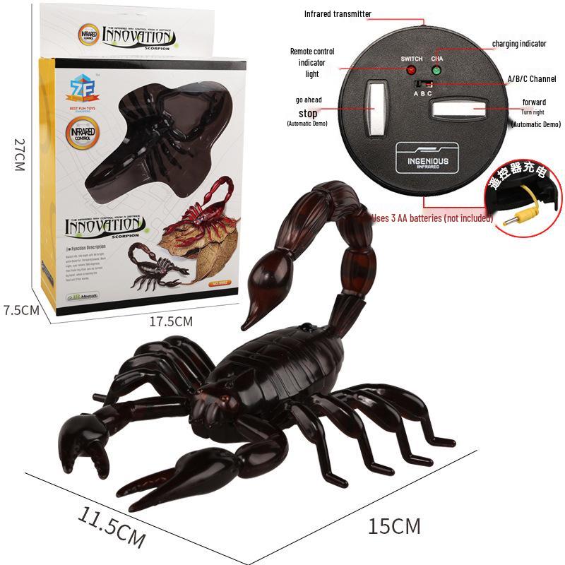 Bionic Remote-Controlled Animal Toy: Cockroach, Centipede, Frog, Crab, Prank Spider, Boa Constrictor, Mouse.