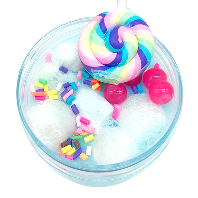 60ml Lollipop Mud Mixing Cloud Slime Squishy Putty Scented Stress Kids Toy