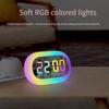 Ambient Light Clock with RGB Multi-color Night Light, Multiple Alarms, Children's Sleep Companion, Multi-functional Silicone, Dazzling Colors