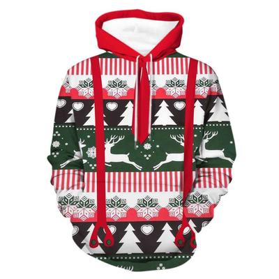 Neues Herren-Sweatshirt Herbst 3D-Digitaldruck Weihnachtsserie Hoodie Mode Sweatshirt