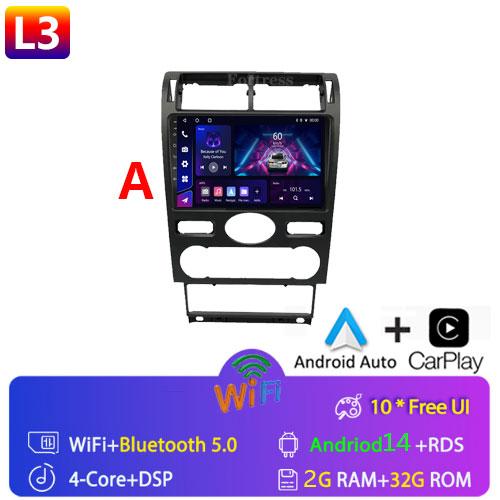 2din Android14 Car Radio Multimedia Carplay Auto GPS Navigation For Ford Mondeo Mondeo 3 2000 2001 2002 2003 2004 2005 2006-2007
