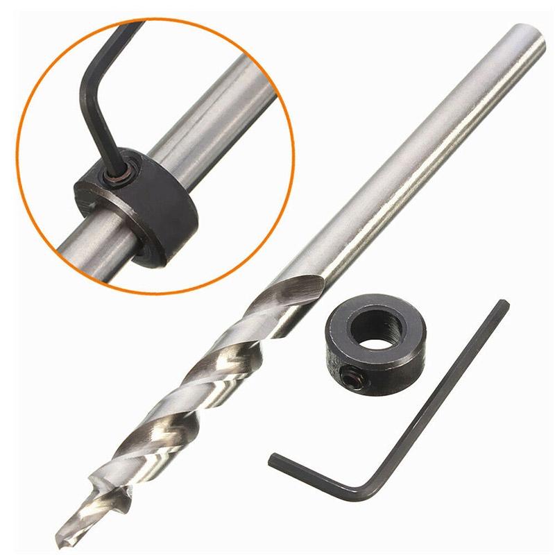 Premium Quality 1pcs Twist Step Drill Bits Pocket Hole Jig Guide Hand Tools Set For Precision