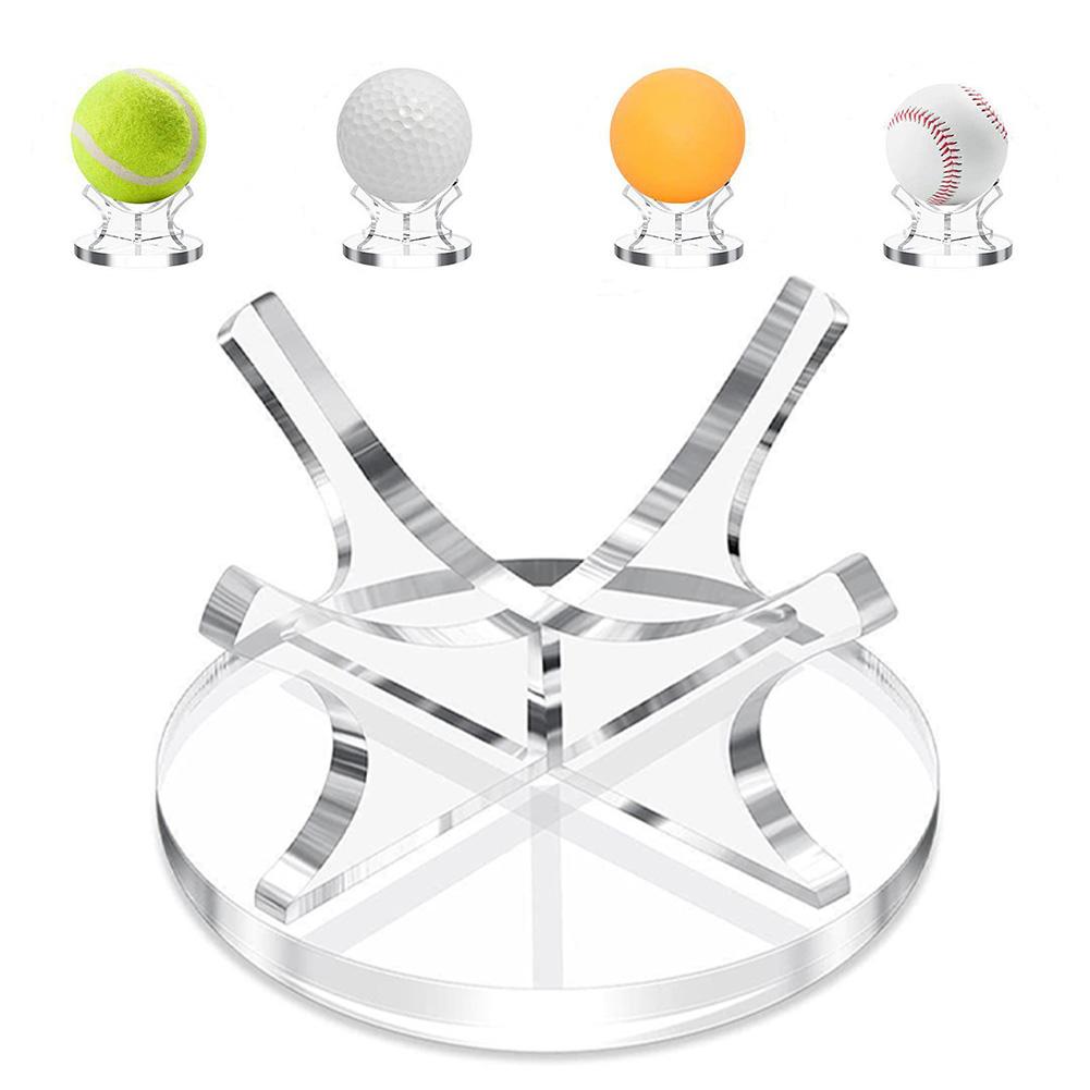 Acrylic Sport Ball Display Rack Clear Baseball Display Stand Memorabilia Autograph Baseball Holder for Golf Softball Tennis Ball