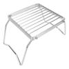 Camp Grill with Foldable Legs Stainless Steel Portable Camping Stove Grill Rack Campfire Stand for
