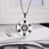 Metatron's Flower of Life Angel Solomon Pendant Titanium Steel Necklace