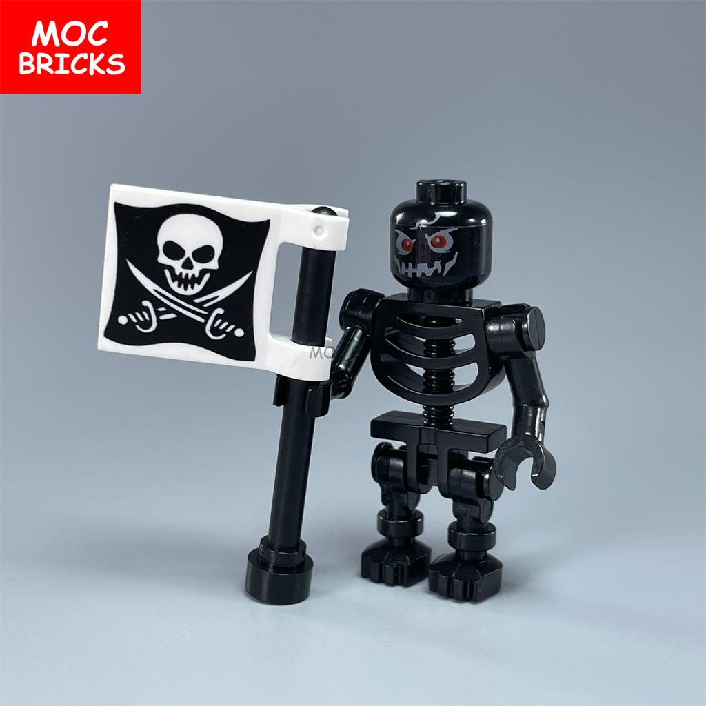 Einzelne MOC Steine DIY Dunkler Bote Magiergruppe Skelett Schädel Bausteine Figur Puppen Spielzeug für Kinder Geschenke