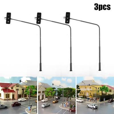 Modelo de semáforo 3 piezas CC/CA 3 V para carril y diseño de edificios calibre H0