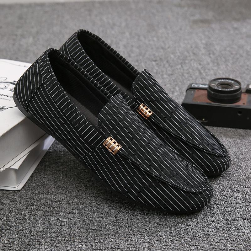 Men's Korean-Style Canvas Slip-On Shoes - Versatile & Trendy